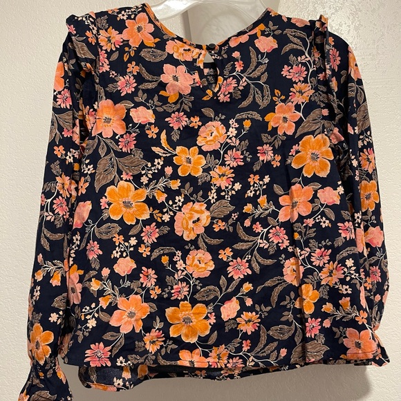 Old Navy - Coral & Dark Blue - Long Sleeve Shirt - Picture 2 of 10